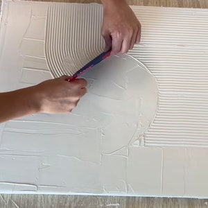 DIY Textured Canvas Toolkit | DIY Plaster Art Set | Creative 3d Art Kit
