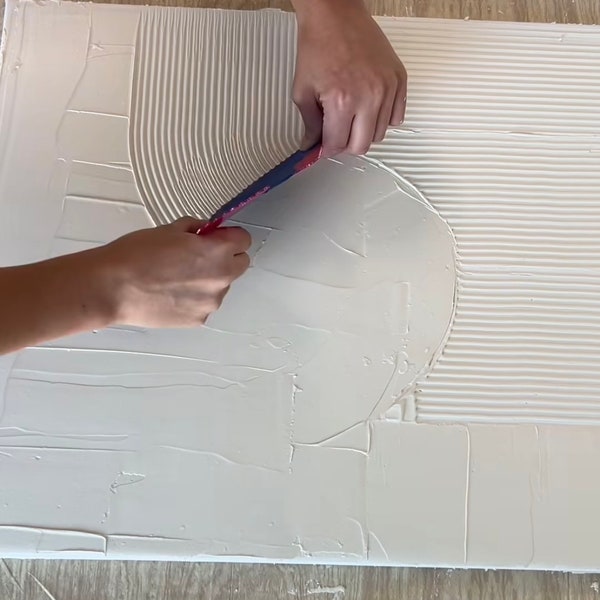 Boîte à outils en toile texturée DIY | Ensemble d'art en plâtre bricolage | Kit d'art créatif 3D