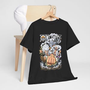 Camiseta Urbana de Anime one piece Estilo Callejero | Monkey D 3