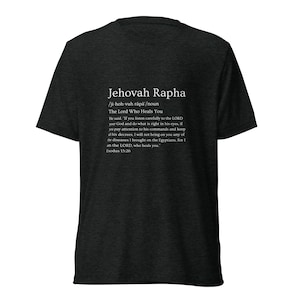 Jehovah Rapha - Names of God Definition Series - Short Sleeve T-Shirt
