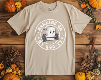 Retro Halloween Gym Shirt, Funny Booty Shirt, Cute Workout Shirt, Fitness Motivational Shirt, Halloween Gifts, Fall Gift for Workout