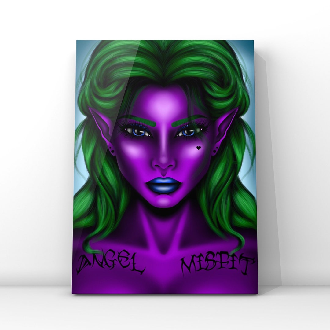 Alien Girl Poster - Etsy