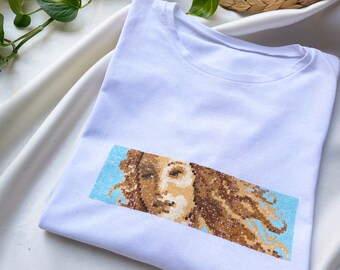 Hand painted the Birth of Venus Art T-shirt