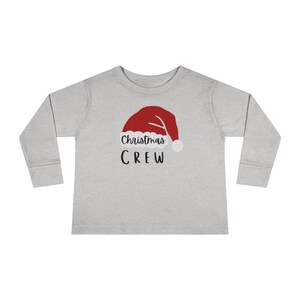 Christmas Crew Matching Family Christmas Toddler Long Sleeve Tee