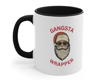 Divertente tazza da caffè natalizia Gangsta Wrapper