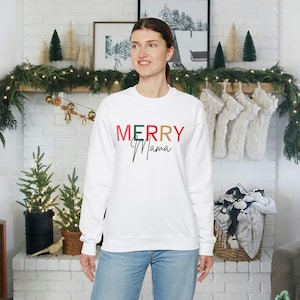 Merry Mama Christmas Mama and Me Sweatshirt