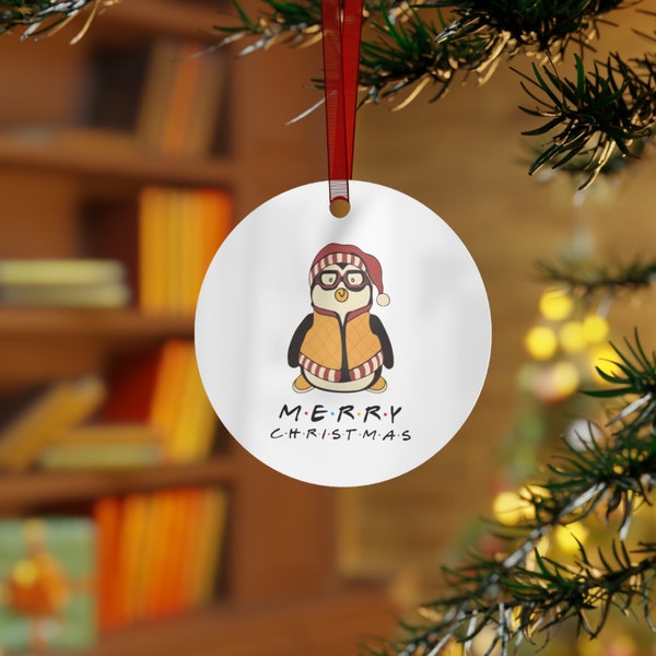 メリークリスマス ハグジーフレンズテーマ メタルオーナメント