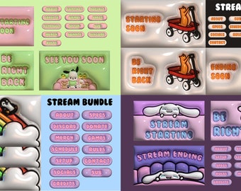 CUSTOM TWITCH PACKAGE | Panels, Screens, Alerts