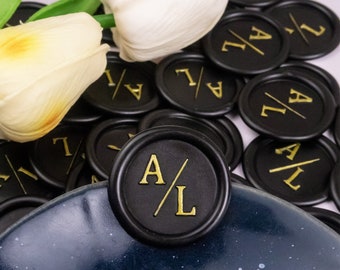 Pegatinas de sello de cera con logotipo personalizado, 40 estilos de logotipo, sellos de cera personalizados con patrón dorado, pegatinas de sellos de cera hechos a mano, sello de cera para invitación