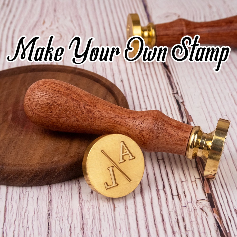 Custom Wax Seal Stamp - Custom Cute & Curvy Font Cartoon Text Wax Seal Stamp