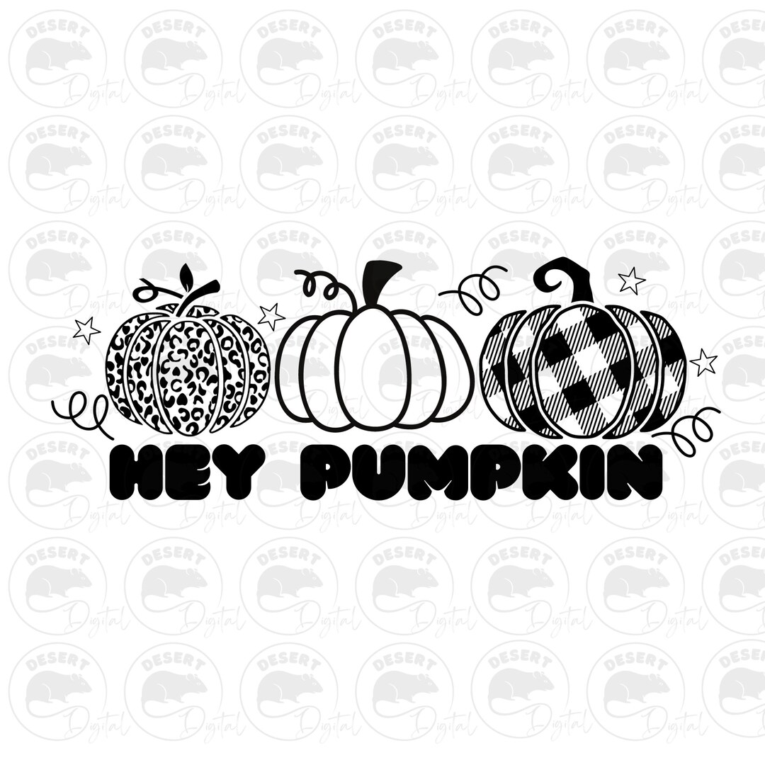 Hey Pumpkin Svg Pumpkin PNG Cutting File Svg Plaid Pumpkin - Etsy