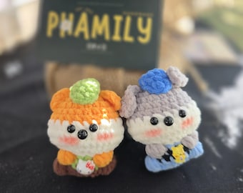 Fox and Rabbit Keychain | Crochet Keychain | Handmade Trinket | Key Charm | Purse Charm | Animal Keychain | Trendy Keychain | Cute Keychain