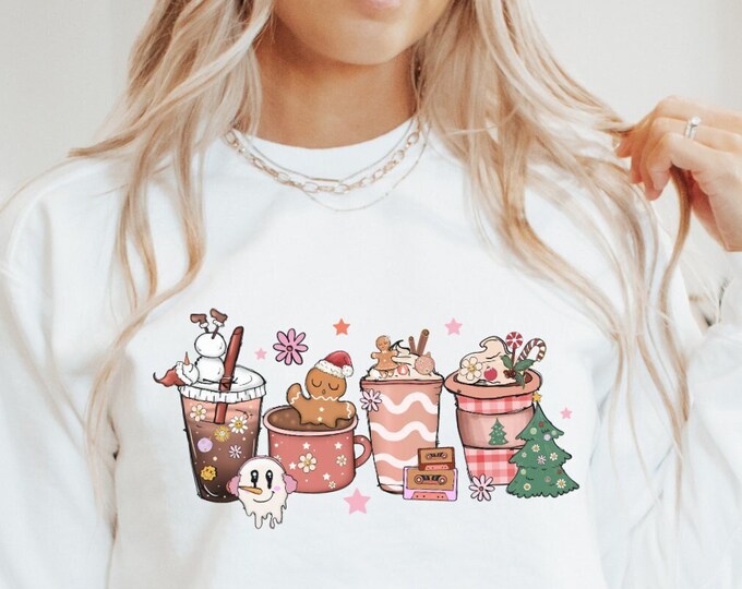 Comfort Colors Coffees & Cookies sweatshirt, Christmas sweatshirt, holiday sweatshirt, DaCoazies