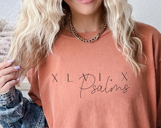 Comfort Colors Bible verse tee, Psalms 16:10, Christian tee, DaCoazies