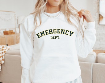 Comfort Colors ER nurse sweatshirt Doctor sweatshirt emergency department
