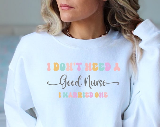 Nurse sweatshirt Cute nurse sweatshirt ER Nurse Registered nurse sweatshirt