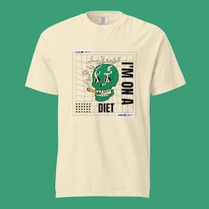 Cigarette Diet Meme Shirt - I&#39;m On A Diet T-Shirt, Funny Cigarette Meme Shirt, Funny Diet Shirt
