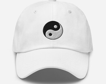 Yin Yang Baseball Cap - Embroidered Dad Hat