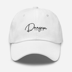 Dungeon Daddy DnD Hat - Minimalist RPG Inspired Baseball Cap for Dungeons & Dragons Enthusiasts