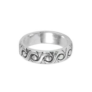 Elegant Silver Wedding Bands Ring, 925 Sterling Silver Engagement Ring, Simple and Unique Ring, Promise Ring, Thumb Band, Gift for Him & Her