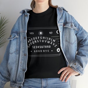 Ouija Board t-shirt tshirt Halloween T-shirt Spooky Gym Top Pump Cover Fall