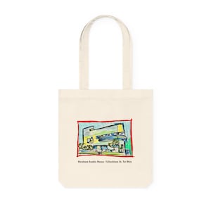 Avraham Soskin House / Lilienblum St. Tel Aviv, Bauhaus Series / Woven Tote Bag