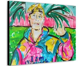 Ken "I am KENough" Canvas Print, Barbie Movie Inspired Art (24" x 18")