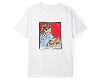 Lionel Messi holding young Lamine Yamal, c.2007 T-shirt