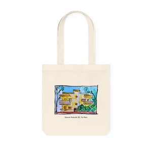 Sderot Yehudit 23, Tel Aviv. Bauhaus Series / Woven Tote Bag