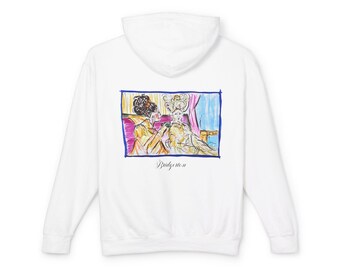 Regency Portrait Hoodie / Bridgerton-Inspired Watercolor / Unisex Sweatshirt
