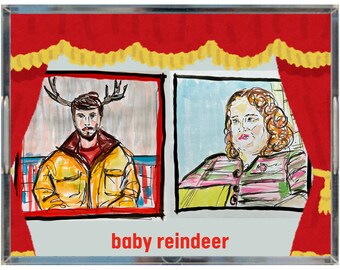 The "Free Cuppa...Tea Time Tray" Baby Reindeer Inspired