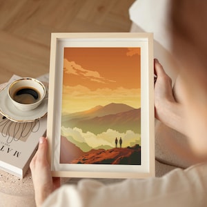 Haleakala Poster Hawaii Travel Print Haleakala National Park Art Maui Gift for Hikers National Park Traveler Gift Sliding Sands Trail Poster