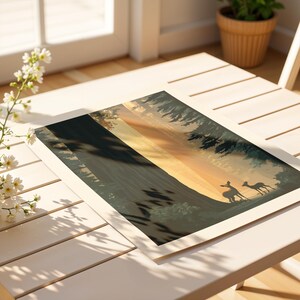Kings Canyon Poster California Travel Print Kings Canyon National Park Art Kings Canyon Gift Hikers National Park Traveler Gift Grant Grove