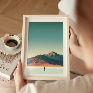 Death Valley Poster California Travel Print Death Valley National Park Art Death Valley Gift Hike National Park Traveler Gift Badwater Basin