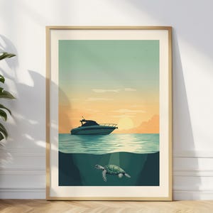 Biscayne Poster Florida Travel Print Biscayne National Park Art Biscayne Gift for Boaters National Park Traveler Gift Sunset Wall Art