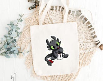 How to Train Your Dragon, Toothless, Hiccup, Astrid, Fishlegs, Ruffnus, Tuffnut, Snotlout,nStoick, Stormfly | BAG