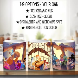 Hercules, Disney Pack, Hades, Megara, Herculesprima, Mofa, Zeus, Herculesdisney | 100% CERAMIC MUG, 11Oz = 330ml