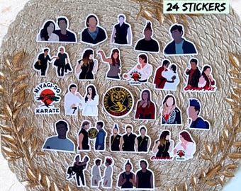 Cobra Kai, Miyagi-do, Johnny Lawrence, Daniel LaRusso, Miguel Diaz, Robby Keene, Samantha LaRusso, Tory Nichols | AUFKLEBER