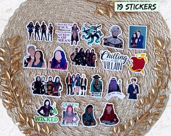 Disney Descendants, Mal und Ben, Evie, Jay, Carlos, Uma, Audrey, Dove Cameron, Sofia Carson, Mitchell Hope, Booboo Stewart | AUFKLEBER