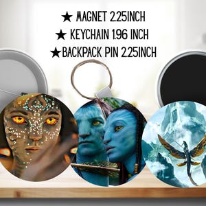 Avatar, Pandora, Jake Sully, Neytiri, Kiri | PINS, KEYCHAIN, MAGNET