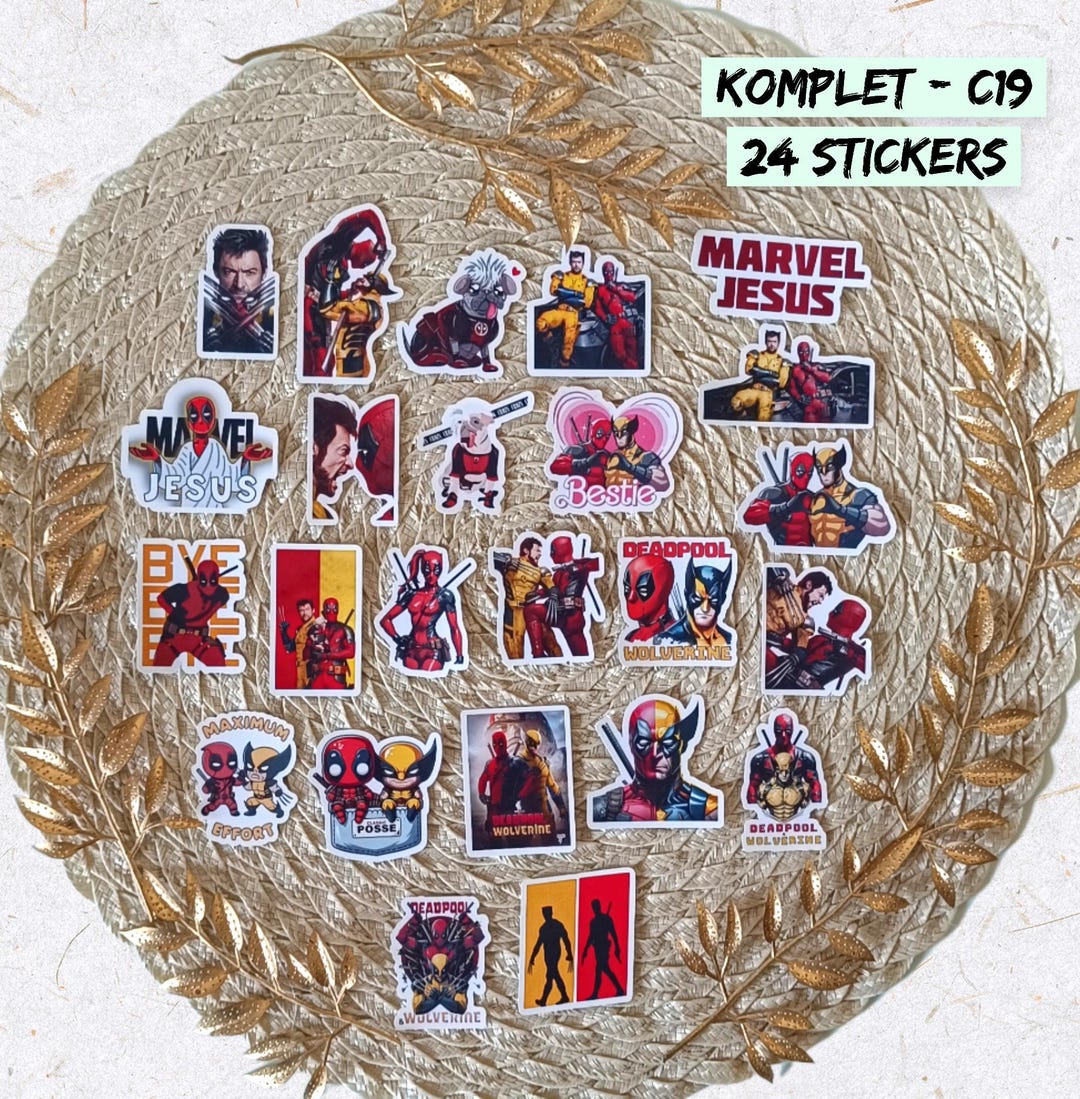 Deadpool & Wolverine, Superhero, Marvel Jesus STICKERS - Etsy