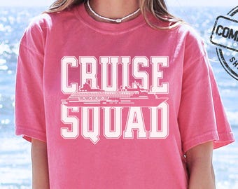 Family Cruise Shirts Comfort Colors Cruise Squad Tee Cruise Trip Cruise Vacation Matching Cruise Shirts Group Cruise Gift