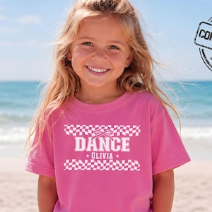 Personalized Youth Dance Shirt Comfort Colors Tshirt Dance Game Day Gift Dance Team Tee