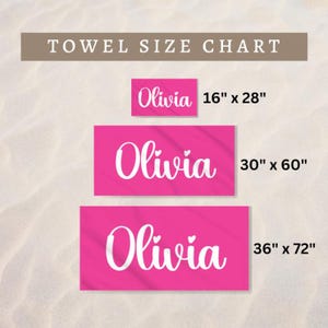 Girl Beach Towel Custom Name Towel Personalized Girl Name Gift for Tween Custom Pool Towel Cute Drip Gift Personalized Girl Beach Towel Gift image 7