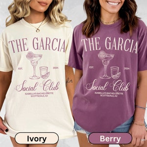 Miami Bachelorette Shirt Personalized Comfort Colors Bach Party Luxury Bachelorette Ivory Tshirt Berry Tshirt