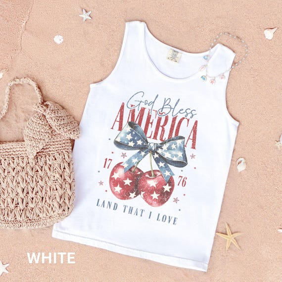 4th of July Tank Comfort Colors Flag Tank Top Independence Day Memorial Day Tank Stars Shirt Fourth of July Tank American Flag Tank Top Gift