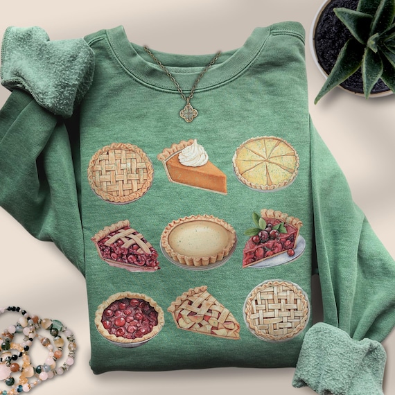 Fall Comfort Colors Pumpkin Pie Sweatshirt Thanksgiving Fall Sweater Funny Thanksgiving Crewneck Cute Thanksgiving Tshirt Fall Baking Shirt