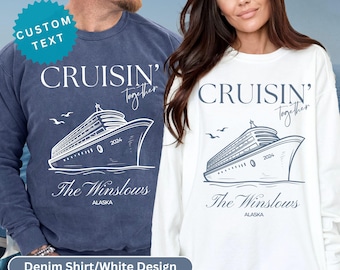 Custom Cruise Shirt Comfort Colors Cruise Sweatshirt Personalized Cruise Matching Cruise Shirt Girls Trip Cruise Family Group Cruise Ship