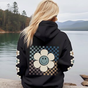 Oversized VSCO Hoodie Fun Gift Idea Sweatshirt for Her Black Hoodie