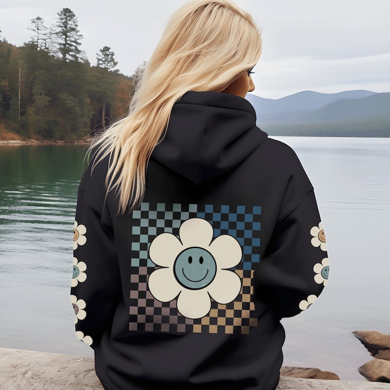 Oversized VSCO Hoodie Fun Gift Idea Sweatshirt for Her Black Hoodie